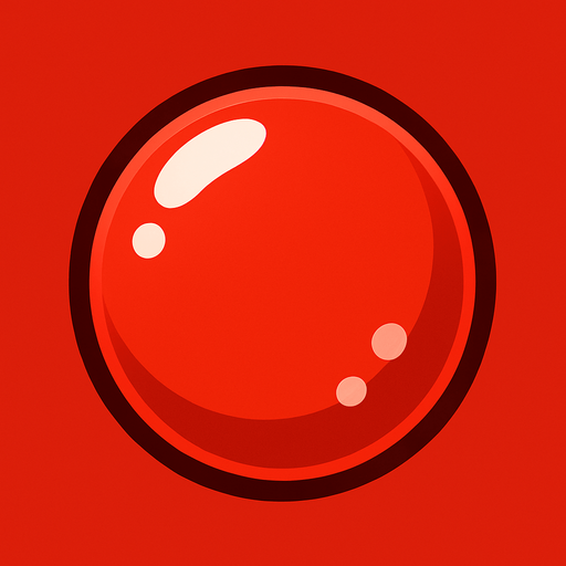 Red bubble.
In-Game asset.  2d.  High contrast.  No shadows