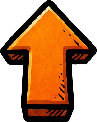 1 arrow is facing upwards.
In-Game asset.  2d.  High contrast