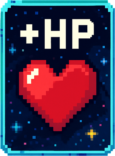 Карта усиления дающие + хп пиксельная космическая.
In-Game asset.  2d.  High contrast.  No shadows