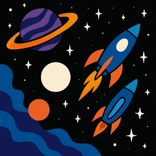 Space.
In-Game asset.  2d.  High contrast.  No shadows