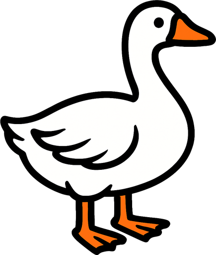 Goose.
In-Game asset.  2d.  High contrast.  No shadows
