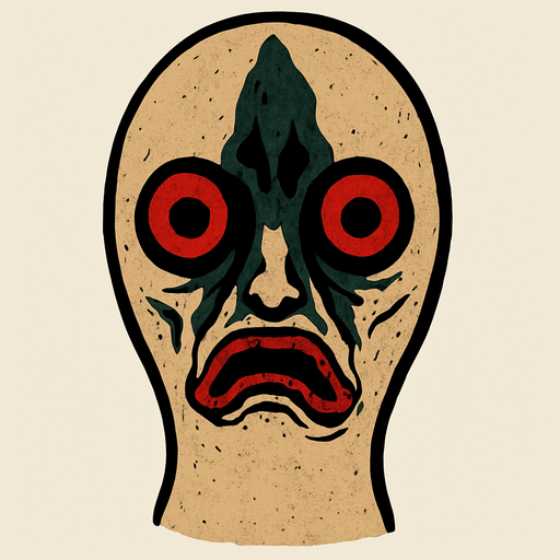 scp 173 head.
In-Game asset.  2d.  High contrast.  No shadows
