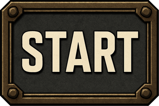 boton de inicio al estilo hoi4.
In-Game asset.  2d.  High contrast.  No shadows