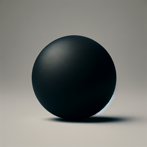 Black Squash ball.