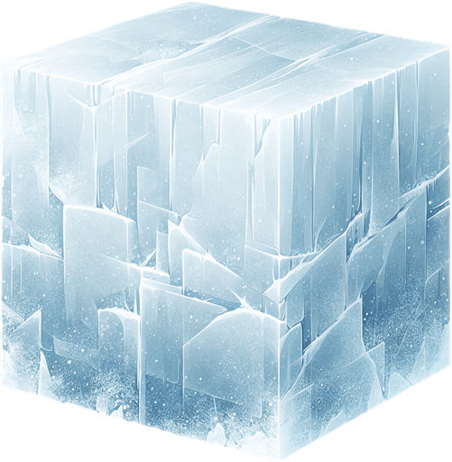 rectangular ice wall section, top down view

Single Game Texture. In-Game asset. 2d. Blank background. High contrast. No shadows.