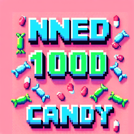 sade olsun Text pixel : Ineed 1000Candy