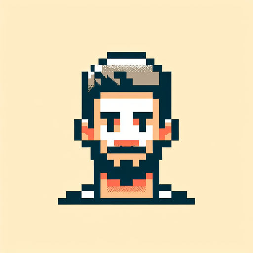 david beckham cartoon face. 8-bit. Single Game Texture. In-Game asset. 2d. Blank background. High contrast. No shadows.