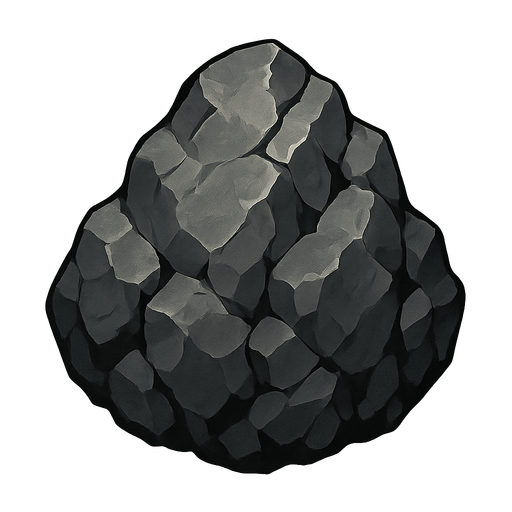 Rocky rock.
Single Game Texture.  In-Game asset.  2d.  Blank background.  High contrast.  No shadows