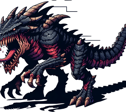 carnivore.
Single Game Texture. In-Game asset. 2d. Blank background. High contrast. No shadows.
