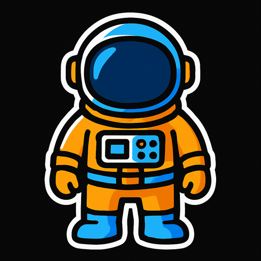 Make me a astronout.
In-Game asset.  High contrast.  No shadows