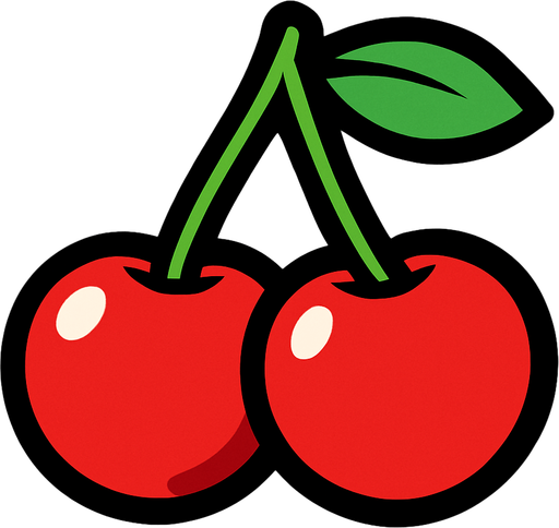 make the cherry.
In-Game asset.  2d.  High contrast.  No shadows