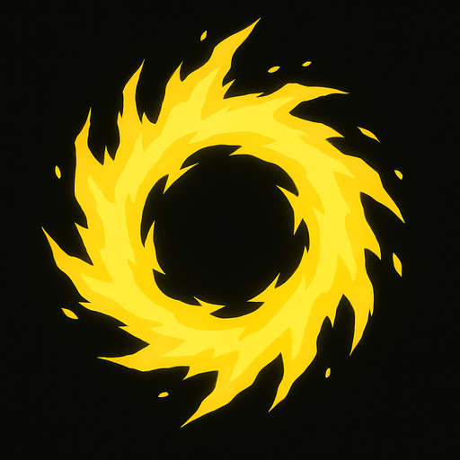 auraYellow top view.
In-Game asset.  2d.  High contrast.  No shadows