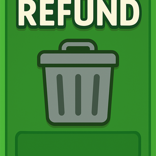 Change the text to say ‘Refund’. Change the cards to a trash can.