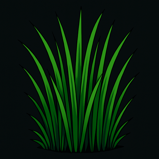 çimen uzun.
In-Game asset.  2d.  High contrast.  No shadows