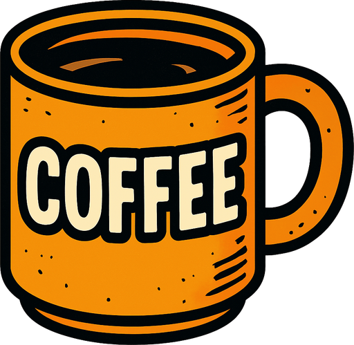 coffe.
In-Game asset.  2d.  High contrast.  No shadows