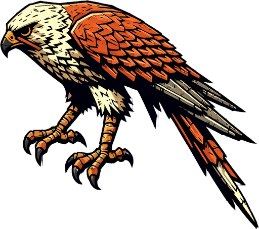 🦅.
Single Game Texture. In-Game asset. 2d. Blank background. High contrast. No shadows.