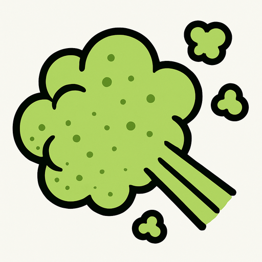 Fart cloud.
In-Game asset.  2d.  High contrast.  No shadows