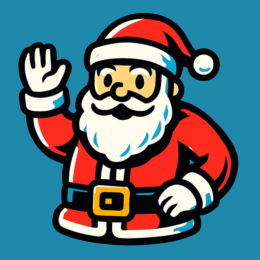santa.
In-Game asset.  2d.  High contrast.  No shadows