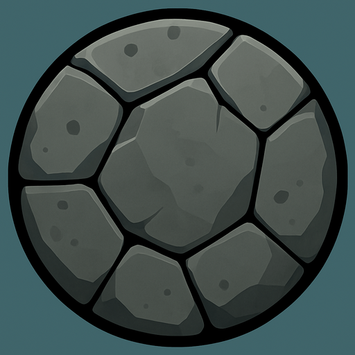 Using this stile, make a rock. A circular rock.