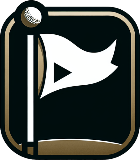 Drapeau de golf avec un flèche qui montre vers la droite.
Single Game Texture. In-Game asset. 2d. Blank background. High contrast. No shadows.