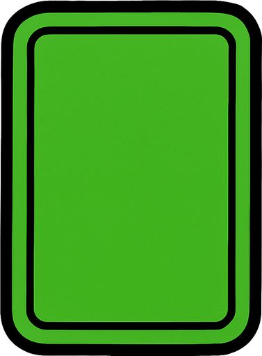 green card.
In-Game asset.  2d.  High contrast.  No shadows