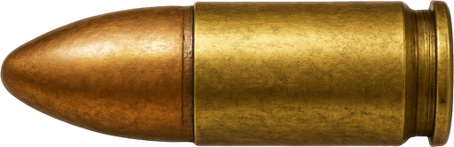 Mermi, gerçekçi, yazısız.
In-Game asset.  High contrast.  No shadows