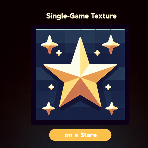 Star.
Single Game Texture.  In-Game asset.  2d.  Blank background.  High contrast.  No shadows. 3d