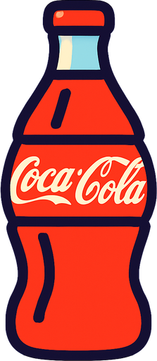 Coca Cola.
In-Game asset.  2d.  High contrast.  No shadows