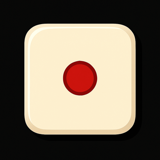 1 zarı. Deliği kırmızı. Kenarları yumuşatılmış (edge). Tek yüz..
In-Game asset.  2d.  High contrast.  No shadows. Casino