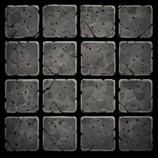 street tile on top viewing.
In-Game asset.  2d.  High contrast