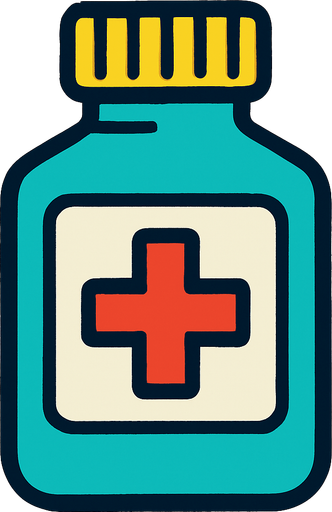 Medicina.
In-Game asset.  2d.  High contrast.  No shadows