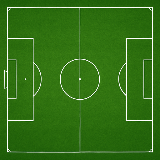 gerçek bir futbol sahası.
In-Game asset.  2d.  High contrast.  No shadows