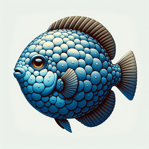 a realistic sunfish.
Single Game Texture. In-Game asset. 2d. Blank background. High contrast. No shadows.