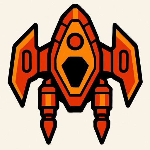 enemy ship.
In-Game asset.  2d.  High contrast.  No shadows