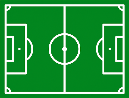 football field.
In-Game asset.  2d.  High contrast.  No shadows