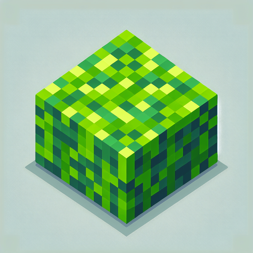 top view of a Minecraft grass block.
Single Game Texture.  In-Game asset.  2d.  Blank background.  High contrast.  No shadows