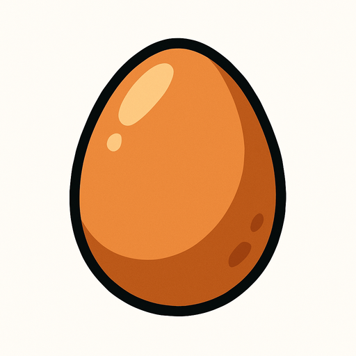 Yumurta.
In-Game asset.  2d.  High contrast.  No shadows