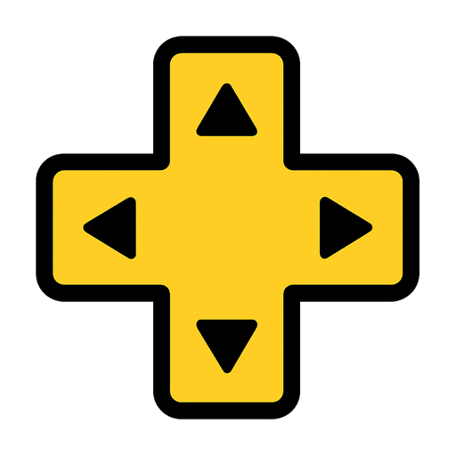 dpad.
In-Game asset.  2d.  High contrast.  No shadows