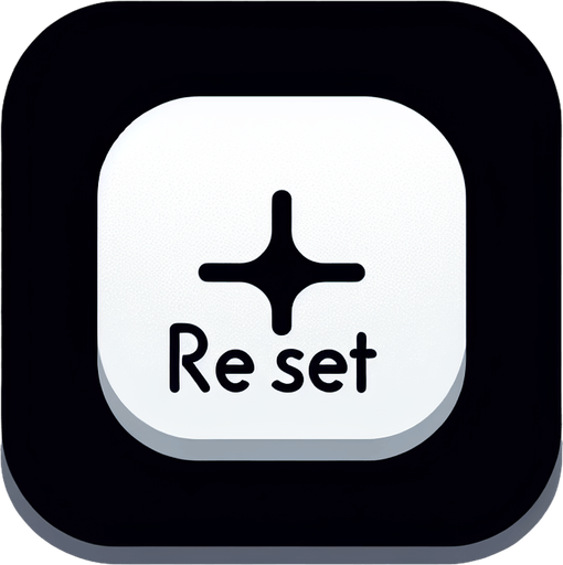 make a basic reset button
Single Game Texture. In-Game asset. 2d. Blank background. High contrast. No shadows.