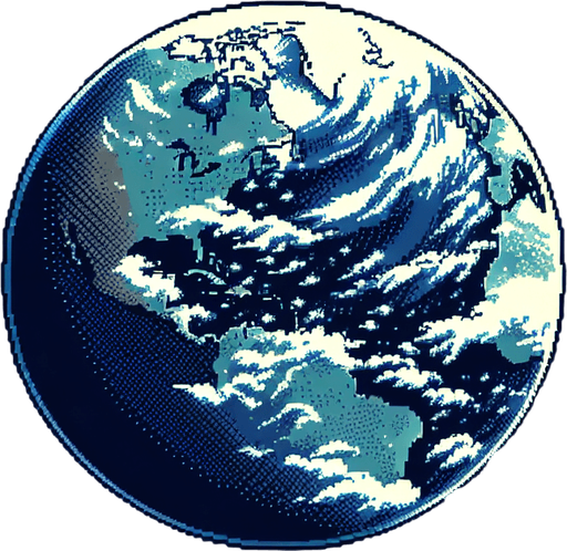 2d anime style image about earth from space with full of stars
Single Game Texture.  In-Game asset.  2d.  Blank background.  High contrast.  No shadows