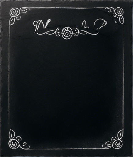 "NOVICE BLEND" handwritten in chalk
