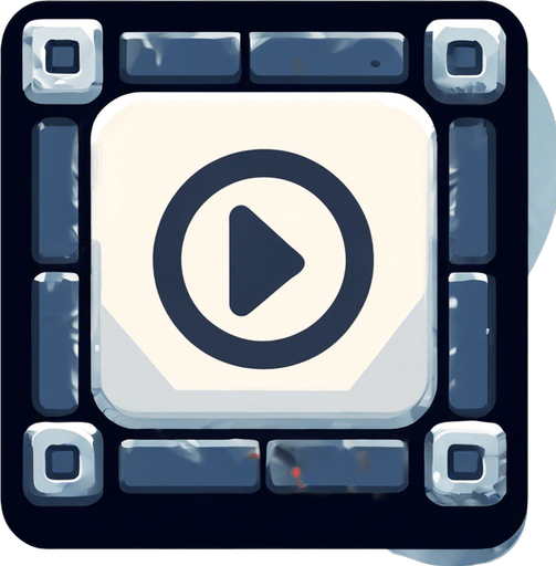 remove the play sign and circle in the middle