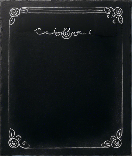 Text "ROOKIE BREW" handwritten in chalk