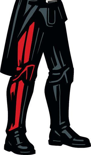 Darth Vader Leg.
In-Game asset.  2d.  High contrast.  No shadows