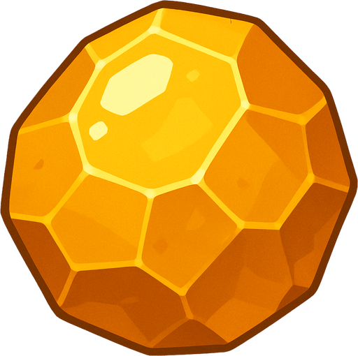 2d golds ors brigh stone.
In-Game asset.  2d.  High contrast.  No shadows