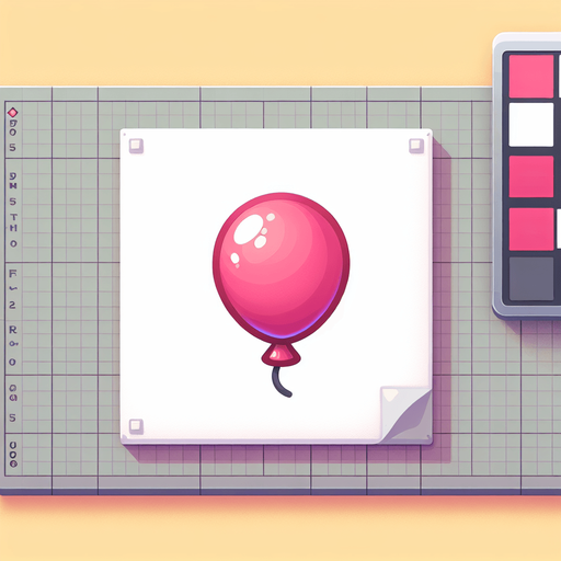 pembe balon.
Single Game Texture.  In-Game asset.  2d.  Blank background.  High contrast.  No shadows