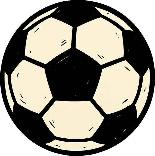 Fotbal bal.
In-Game asset.  2d.  High contrast.  No shadows