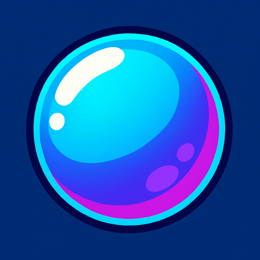 Burbuja.
In-Game asset.  2d.  High contrast.  No shadows