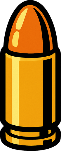 silah mermisi.
In-Game asset.  2d.  High contrast.  No shadows