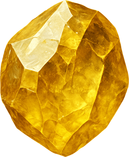 a yellow gem found from the caves of colorado make it realistic.
In-Game asset.  2d.  High contrast.  No shadows